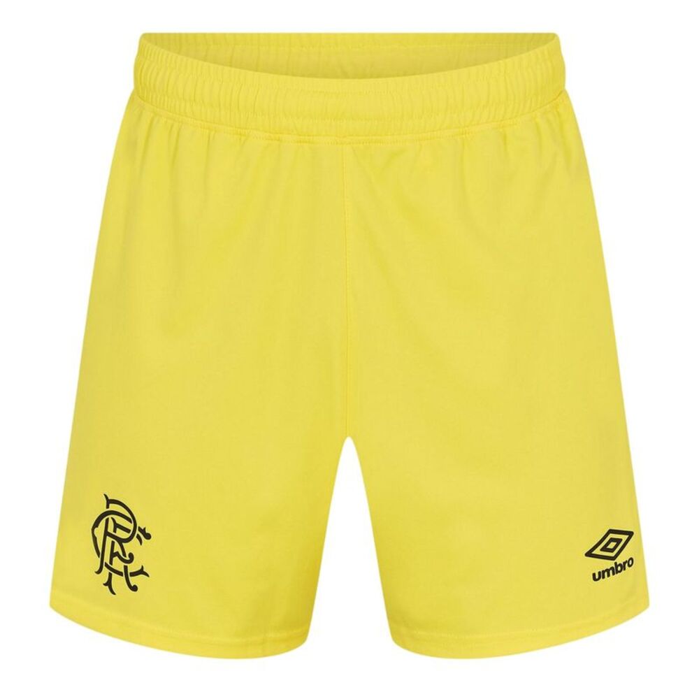 Umbro Unisex Adult 2025/2026 Rangers FC Goalkeeper Shorts / Yellow